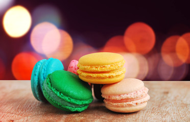 Colorful macaroon with outdoor style 