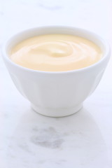 Fresh peach yogurt