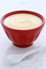 Fresh peach yogurt