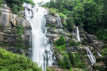 waterfall in northern part of Thailand.