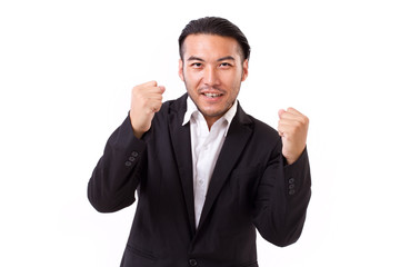 winning, confident, successful businessman
