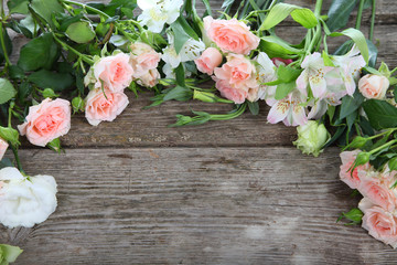 Beautiful bouquet of different flowers