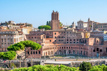 Fototapeta na wymiar Italy, Rome, ancient Trajan's markets.