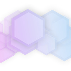 Vector abstract 3d hexagonal. 