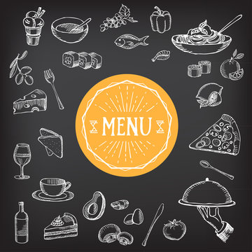 Restaurant cafe menu, template design.Vector illustration.