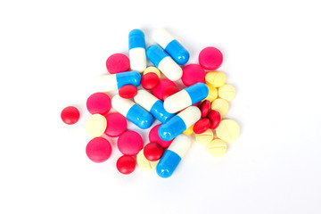 Many pills and tablets Medicine for healthy