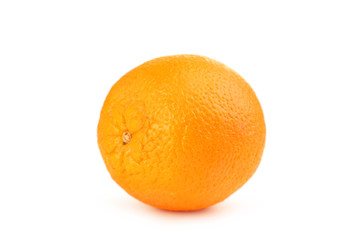 Ripe orange isolated on white