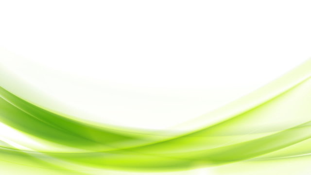 Green moving flowing abstract waves on white background. Blurred smooth seamless loop design. Video animation 1920x1080