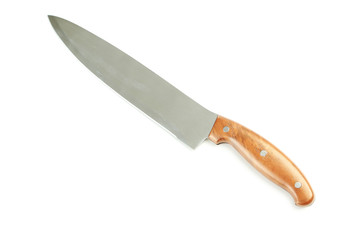 Kitchen knife isolated on white
