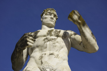 Stadio dei Marmi sports stadium built in the 1920's Foro Italico, Rome Italy