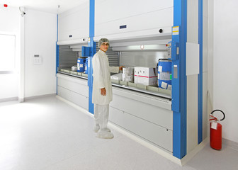 Worker in warehouse