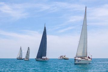 Fototapeta premium SAMUI REGATTA 2015, THAILAND - MAY 30 : Event at Chaweng beach ,