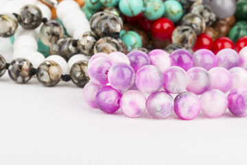 Beads jewelry - Stock Image macro.