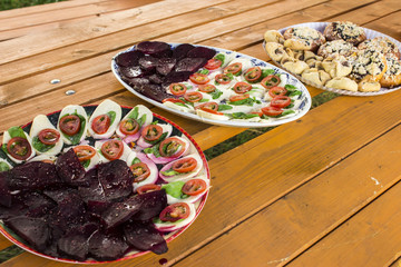 Caprese and beetroot