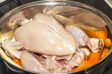 Chicken in the pot
