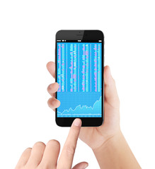 smartphone in hand