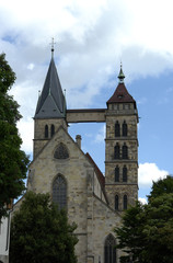 Fototapeta na wymiar Church St. Dionys in the City Esslingen am Neckar