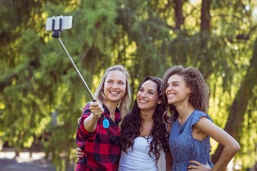 Handsome hipster taking a selfie