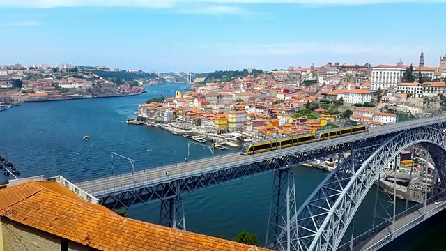 Porto old city day time landscape, Portugal