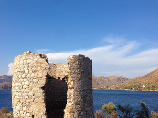 Naklejka premium Roman ruins in the Mediterranean