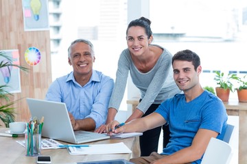 Obraz premium Business people in a meeting at the office