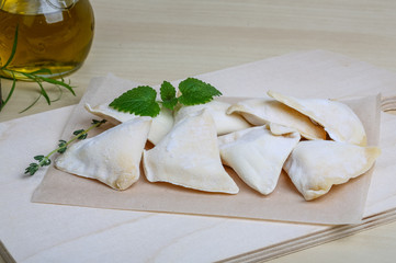 Raw potato dumplings