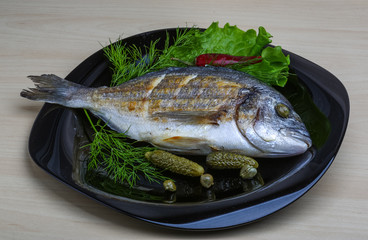 Grilled dorado