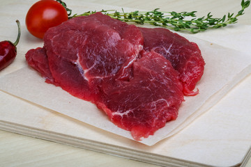 Raw beef