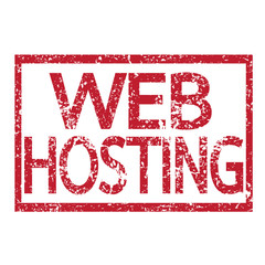 Stamp text WEB HOSTING