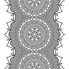 Ethnic floral seamless pattern