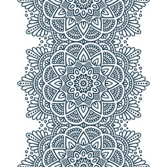 Ethnic floral seamless pattern