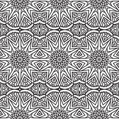 Ethnic floral seamless pattern