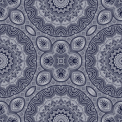 Ethnic floral seamless pattern