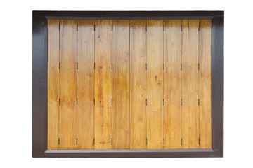 closed wooden partition panel