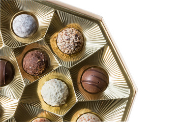 delicious chocolate pralines