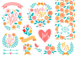 BIG Wedding graphic set