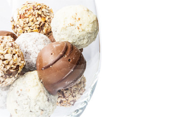 delicious chocolate pralines
