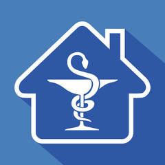 Logo maison et pharmacie.
