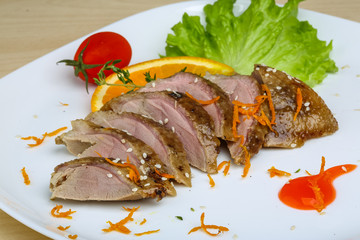 Roasted duck breast