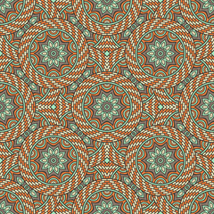 Ethnic floral seamless pattern
