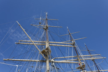 Sailing ship in the port