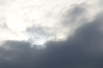 Obraz premium sun in the haze