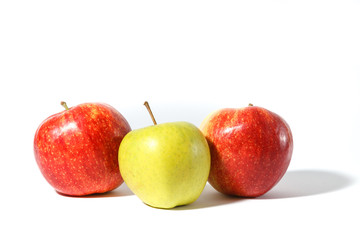 An image of apples on white background