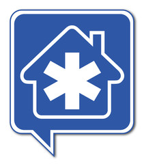 Logo maison et ambulance.