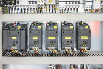 control panel with circuit-breakers (fuse)