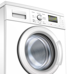 Waschmaschine, Waschvollautomat, weiße Ware , weiß, freigestellt