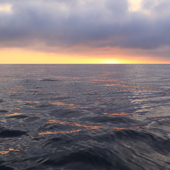 Sunrise on the ocean