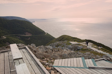 cabot trail viewed from skyline trail
