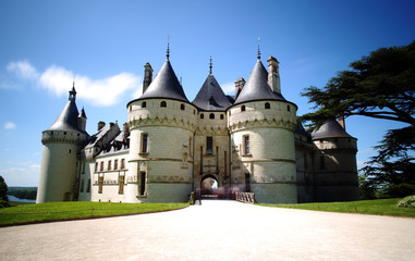 Fototapeta na wymiar Chaumont castle in Loire Valley, France