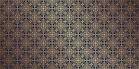 Vector card with a gold pattern. Design elements in a gothic style. Perfect for greetings, invitations and announcements. Vector file